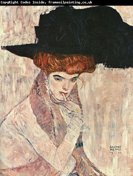 Gustav Klimt The Black Feather Hat